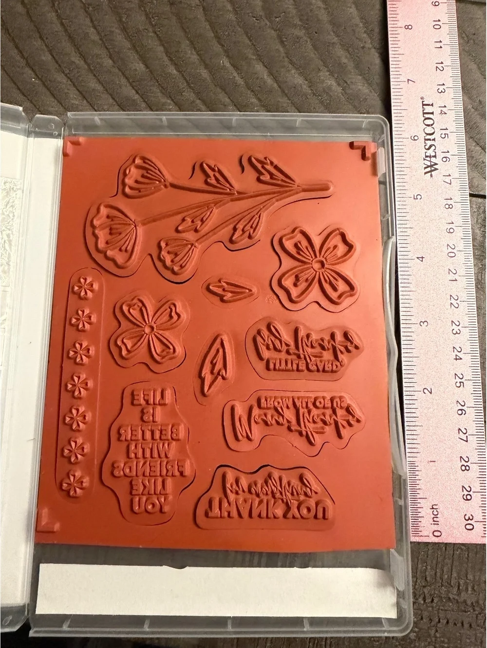 Stampin’ Up Flowers Of Friendship stamp set with Flowers & Leaves shape punch